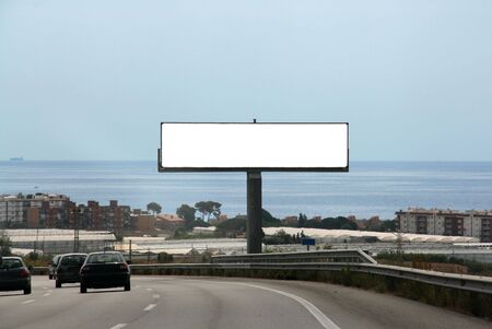 Outdoor advertising billboard, add your text or image on the empty spaceの写真素材