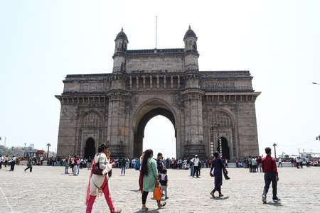 MUMBAI, INDIA - March 17: Gateway of India on Mumbai, India.のeditorial素材