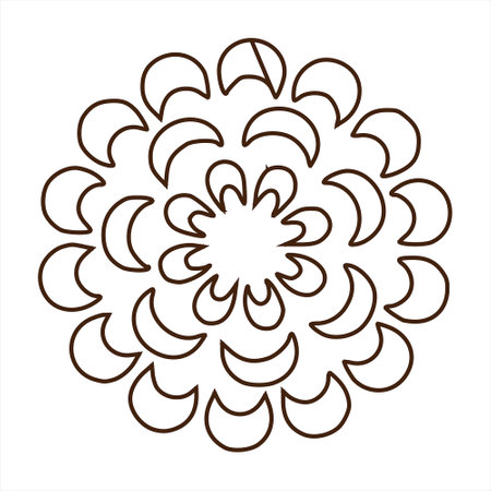 Geometric Circle Design Vector Artのイラスト素材