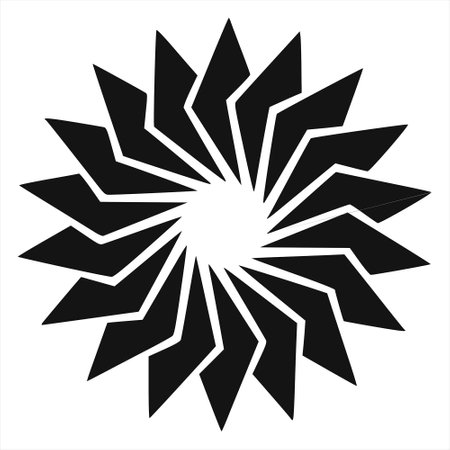 Geometric Circle Design Vector Artのイラスト素材