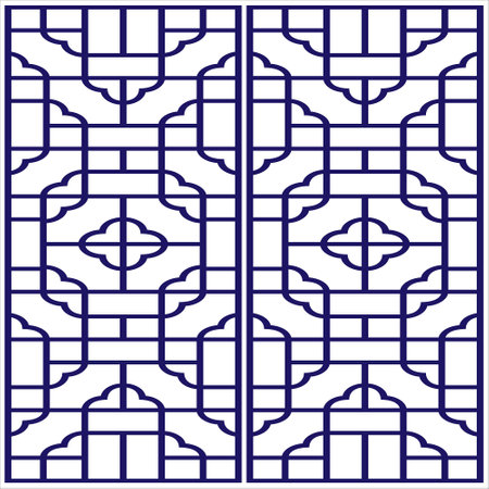 Abstract geometric pattern, seamless vector background.のイラスト素材