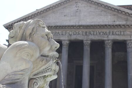 Fountain sculptureの写真素材