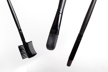 Photography of makeup brushes.の写真素材