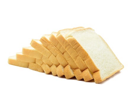 Photos bread stacked on a white background.の写真素材