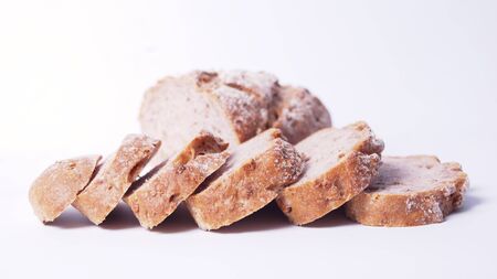 Walnut sour bread, good bread for breakfastの写真素材