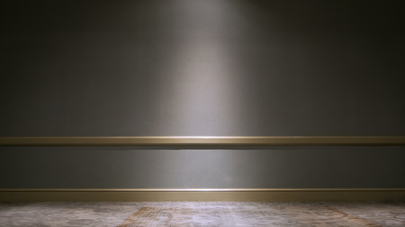 The area inside the empty room with light.の写真素材