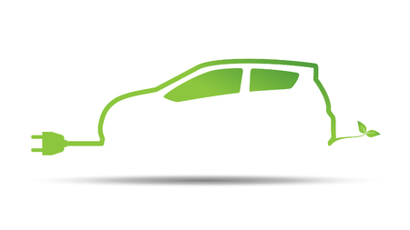 Eco car concept design illustration.のイラスト素材