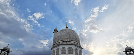 mosque at india kashmir.の写真素材