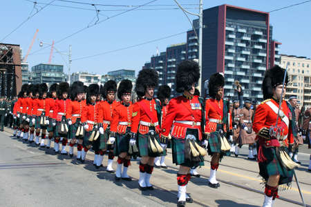 TORONTO, CANADA - APRIL 27: Military parade in Toronto that marks the 200th anniversary of the Battle of York on April 27, 2013 - Toronto, Ontario, Canada.のeditorial素材