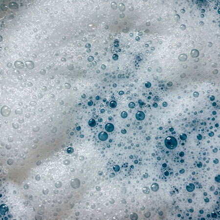 Abstract White and Blue Bubble Pattern Backgroundの素材