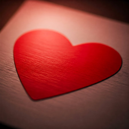 Romantic Red Heart Shape for Loveの素材