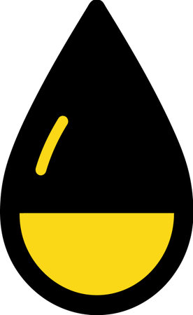 Oil drop icon isolated on white background. Vector illustration. Eps 10.のイラスト素材