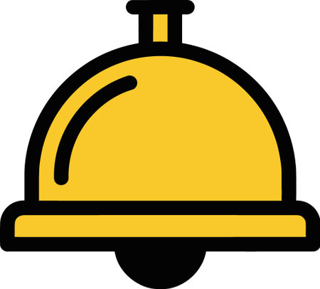 Bell icon isolated on white background. Vector illustration. Eps 10.のイラスト素材