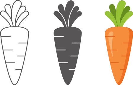 Use this image of carrots for your next design.  Everyone will love it!のイラスト素材