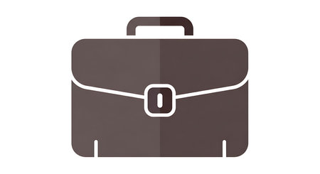 Briefcase isolated on white background. Vector illustration. Eps 10.の素材