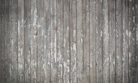 old vertical vintage wood background texture white paint peel off with copy spaceの写真素材