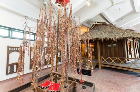 Hanoi, Vietnam - August 16, 2015: the Vietnam Museum of Ethnology showcases the 54 ethnic groups of Vietnam.のeditorial素材