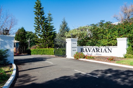 Mt Tamborine, Australia - July 8, 2017: Bavarian Grill Haus, a German restaurant on Mt Tamborine in the Gold Coast hinterland.のeditorial素材