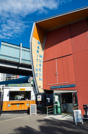 Brisbane, Australia - July 9, 2017: Queensland Maritime Museum near the South Bank Parklands in Brisbane.のeditorial素材