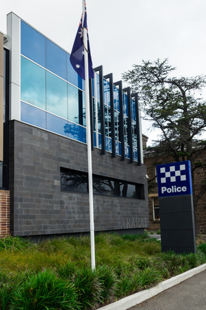 Ararat, Australia - October 21, 2017: Victoria Police is the state police force in Victoria. This is the police station in Ararat in western Victoria.のeditorial素材