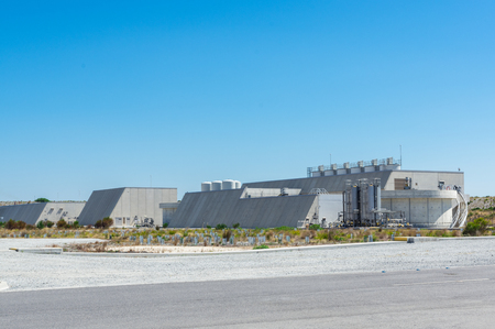 Wonthaggi, Australia - January 28, 2018: the Victorian Desalination Plant was completed in 2012. It can produce 410 megalitres of water per day.のeditorial素材