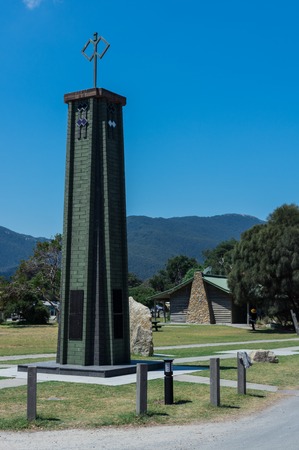 Tidal River, Australia - January 28, 2018: memorial to Australian commando soldiers at Tidal River on Wilsons Promontory National Park in Gippsland.のeditorial素材