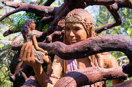 Marysville, Australia - October 2, 2015: scultpures in Brunos Art and Sculpture Garden in Marysville, the works of South American artist Bruno Torfs.のeditorial素材