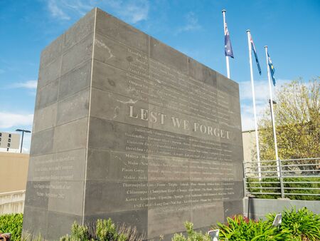 Melbourne, Australia - June 1, 2016: war memorial at the Box Hill Returned Services League club in the City of Whitehorse.のeditorial素材