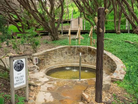 Fingal, Australia - November 27, 2016: Peninsula Hot Springs is a spa resort in Fingal on the Mornington Peninsula. They are the first natural hot springs in Victoria.のeditorial素材