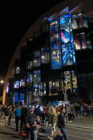 Geelong, Australia - October 13, 2018: The Geelong Library and Heritage Centre was completed in 2015. It is part of Geelong Regional Libraries.のeditorial素材