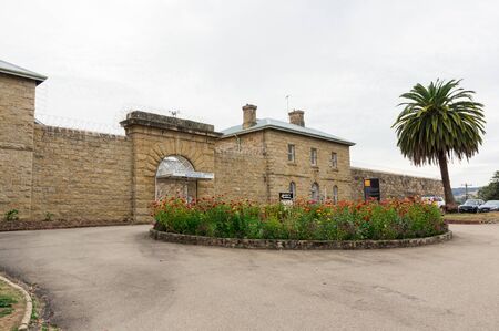 Beechworth, Australia - May 2, 2018: the old HM Prison Beechworth is a former jail that operated from 1864 to 2004. It was built from granite.のeditorial素材