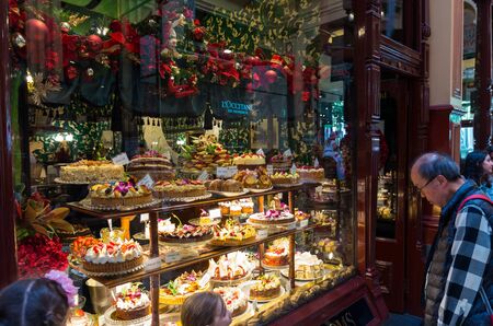 Melbourne, Australia - December 23, 2018: Hopetoun Tea Rooms are traditional tea rooms in the Block Arcade, dating back to 1891.のeditorial素材