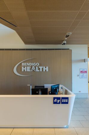 Bendigo, Australia - October 28, 2018: the new Bendigo Hospital was built in 2017 by Silver Thomas Hanley and Bates Smart. It is the largest regional hospital in Victoria.のeditorial素材