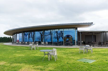 Merricks, Australia - August 20, 2018: Point Leo Estate is a winery with two restaurants and an sculpture garden. It is on the Mornington Peninsula.のeditorial素材