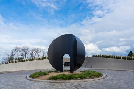 Merricks, Australia - August 20, 2018: Grand Arch by German sculptor Inge King at Point Leo Estate winery on the Mornington Peninsula.のeditorial素材