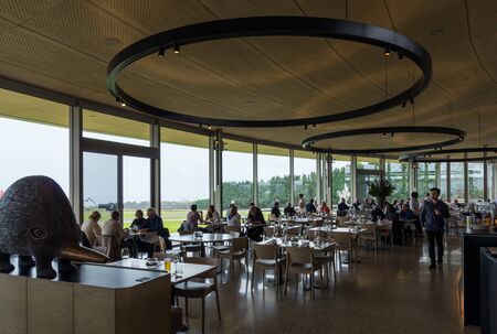 Merricks, Australia - August 20, 2018: Point Leo Estate is a winery with two restaurants and an sculpture garden. It is on the Mornington Peninsula.のeditorial素材