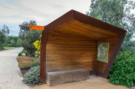 Cranbourne, Australia - August 20, 2019: The Royal Botanic Gardens at Cranbourne are an Australian native garden featuring Australian plants.
