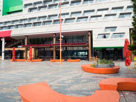 Melbourne, Australia - July 19, 2019: the Dandenong Civic Centre was completed in 2014 to house the council chambers of the City of Greater Dandenong and the public library.のeditorial素材