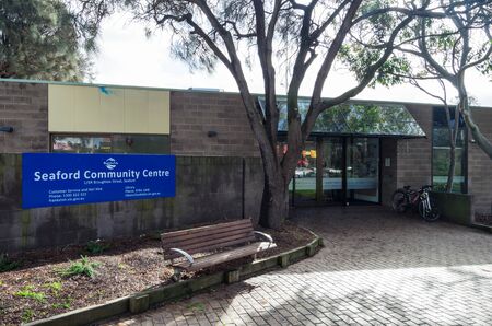 Melbourne, Australia - August 10, 2019: Seaford Community Centre on Station Street in Seaford, a bayside suburb in the City of Frankston.のeditorial素材