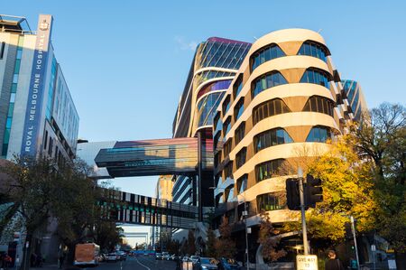 Melbourne, Australia: June 7, 2019: The Victorian Comprehensive Cancer Centre is a multi-site, multi-disciplinary specialist cancer hospital and research centre located in Melbourne, Victoria, Australia.のeditorial素材