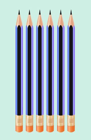 pencils set のイラスト素材