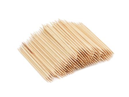 Toothpicks, isolated on a white backgroundの写真素材