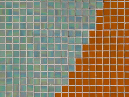 Architectural colored ceramic mosaic tiles textureの写真素材