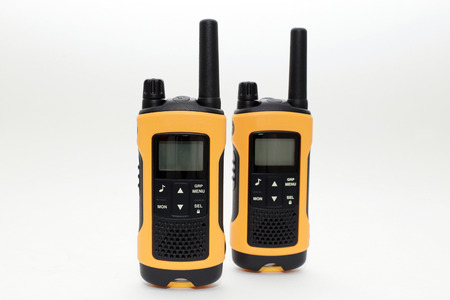 Walkie Talkies  Concept of Wireless Communicationsの写真素材
