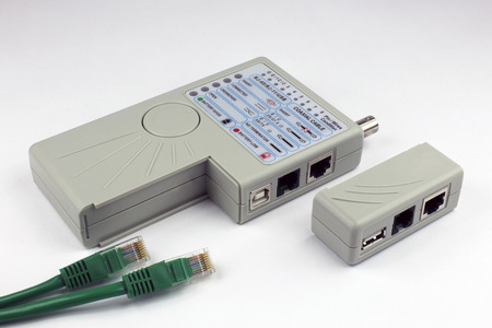 Remote network tester on the light backgroundの写真素材