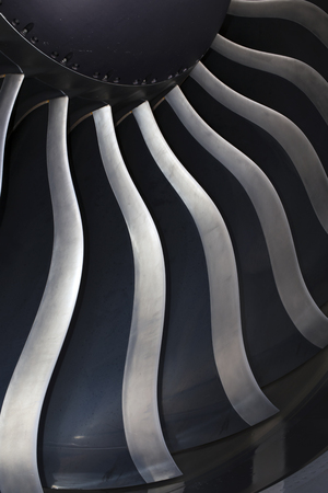 Modern General Electric airplane engine of the Boeing 777. Closeupの写真素材