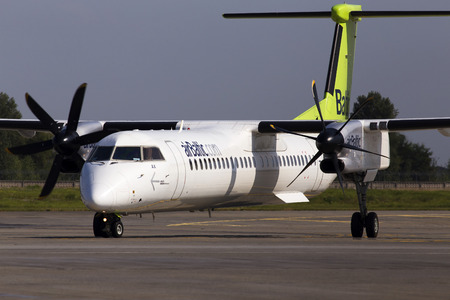 Borispol, Ukraine - September 03, 2018: YL-BAX Airlineのeditorial素材