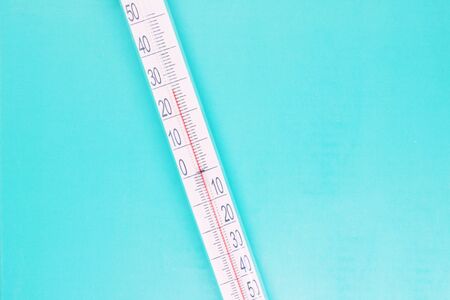 thermometer scale, meteorological equipment, air temperature measurementの写真素材