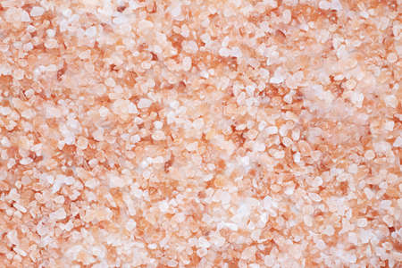 Himalayan salt top view. Edible or cosmetic saltの写真素材
