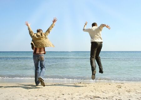 the importance of joy sea in a clear sunny dayの写真素材